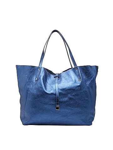 Tiffany & Co. Tiffany & Co. Reversible Tote Bag/Shoulder Bag, Blue Leather, Women's. (view 1)