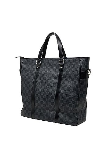 Louis Vuitton Louis Vuitton Damier Graphite Tadao Tote Bag Shoulder 2WAY N51192 Black Leather Women's LOUIS VUITTON (view 2)