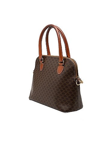 Céline Celine Macadam Handbag Shoulder Bag 2-Way Brown Leather Women's CELINE (view 2)