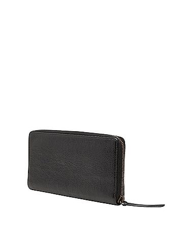 Balenciaga Balenciaga Classic Continental Round Zip Long Wallet 253036 Black Leather Men's BALENCIAGA (view 2)