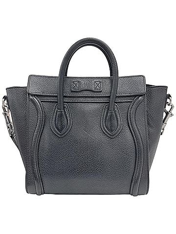 Céline CELINE Luggage Nano Shopper Black Leather Shoulder Bag Handbag for Women (view 2)