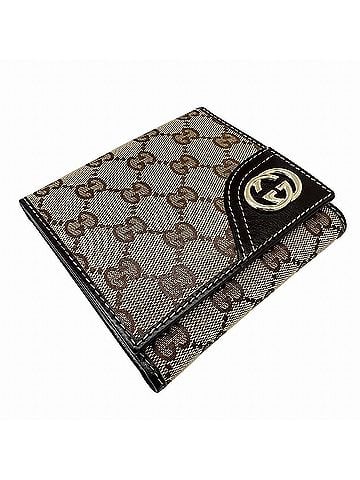 Gucci GUCCI business card holder/card case/coin purse, beige, 181594, canvas and leather, brown, men's women's, Interlocking G (view 2)