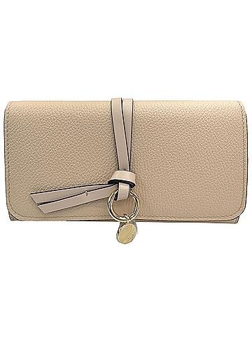 Chloé Chloé Chloe long wallet, leather, beige, CHC21WP715F576J5, for women and men. (view 1)