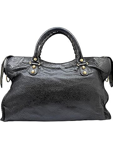 Balenciaga BALENCIAGA Giant City Leather Black 281770 Handbag Shoulder Bag for Women (view 2)