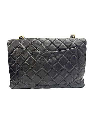 Chanel CHANEL Chanel Large Matelasse 30 Lambskin Black Coco Single Chain Shoulder Bag for Women (view 2)