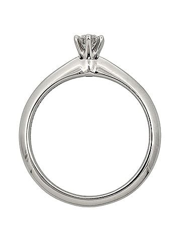 Tiffany & Co. Tiffany & Co. Solitaire Ring, Diamond 0.18ct, Approx. Pt950 Platinum, 3.5g, Women's Ring (view 2)