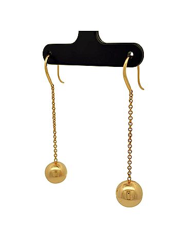 Tiffany & Co. Tiffany & Co. Hardware Ball Earrings, 18K Pink Gold, 4.7g, Women's. (view 2)