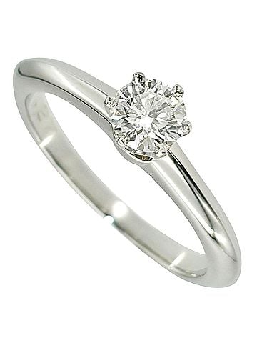 Tiffany & Co. Tiffany & Co. Solitaire Ring, Diamond 0.27ct, Approx. 3.2g, Platinum 950, F VVS2 Clarity, Women's. (view 1)