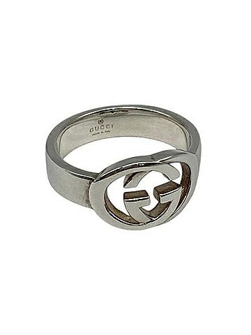 Gucci GUCCI Interlocking G Brit Ring, Sterling Silver 925, D4 (view 1)