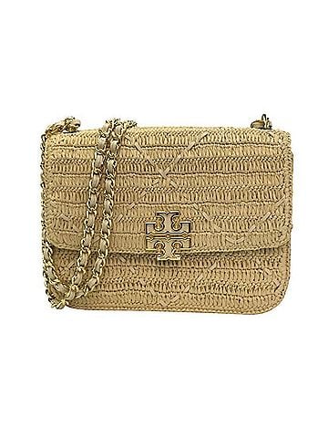 Tory Burch TORY BURCH Kira Shoulder Bag for Women, Raffia-like, Beige T1 (view 1)