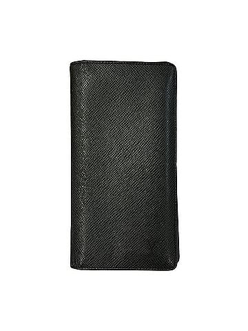 Louis Vuitton LOUIS VUITTON Louis Vuitton Taiga Portefeuille Brazza Long Wallet Men's Bi-fold Black M30501 T1 (view 1)