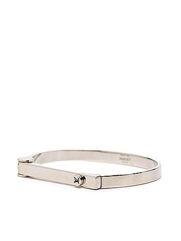 Louis Vuitton Louis Vuitton LV Lock Bracelet M68087 Silver Metal Women's LOUIS VUITTON (view 2)