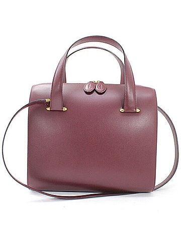Cartier Cartier Must Line Bordeaux Handbag Shoulder Bag Calf Leather Women's TK1914 (view 1)