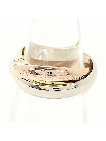 Cartier Cartier Trinity Classic MM Ring, 18K Yellow Gold, White Pink, Women's/Men's T4686 (view 1)