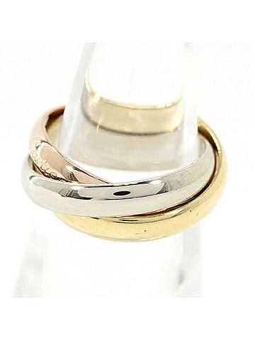 Cartier Cartier Trinity Classic MM Ring, 18K Yellow Gold, White Pink, Women's/Men's T4686 (view 2)