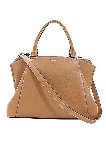 Cartier Cartier C de handbag/shoulder bag for women, light brown leather, TK2392 (view 1)