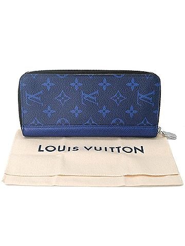 Louis Vuitton LOUIS VUITTON Zippy Wallet Vertical Long Navy Blue M30447 (view 1)