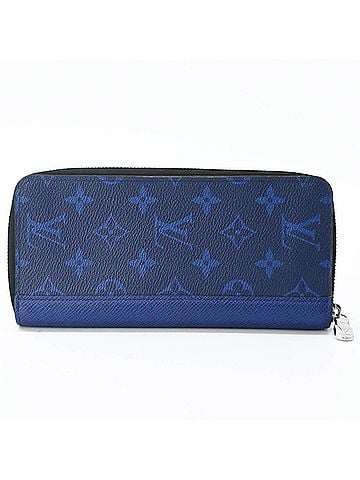 Louis Vuitton LOUIS VUITTON Zippy Wallet Vertical Long Navy Blue M30447 (view 2)
