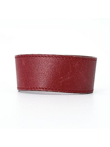 Hermès HERMES Touareg Artemis Bracelet Bangle Leather Red Silver (view 2)