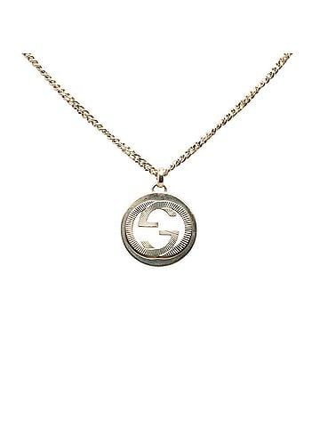 Gucci Gucci Interlocking G Logo Chain Pendant Necklace 246490 SV925 Silver Women's GUCCI (view 1)