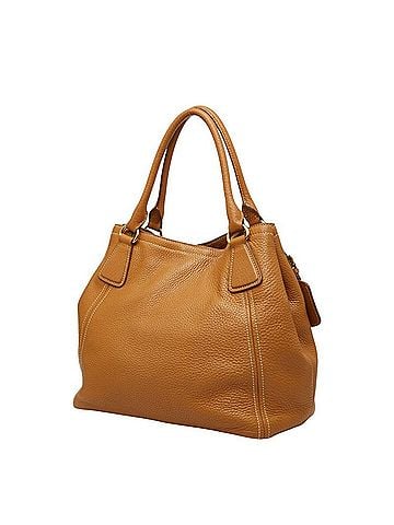 Prada Prada Tote Bag Shoulder 2WAY BN2534 Caramel Camel Vitello Daino Leather Women's PRADA (view 2)