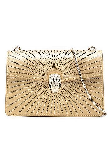 Bvlgari BVLGARI Serpenti Forever Chain Shoulder Bag, Crossbody 291822, Gold Leather, Women's. (view 1)