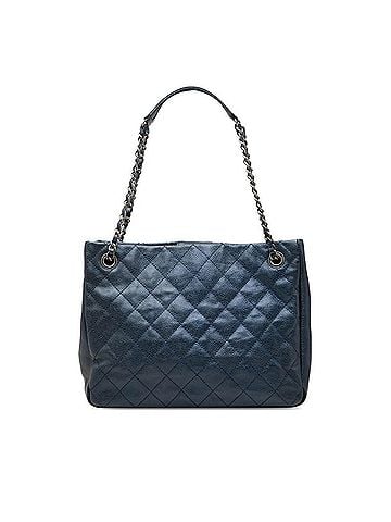 Chanel Chanel Matelassé Tote Bag, Blue Caviar Leather, Women's CHANEL (view 1)