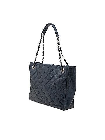 Chanel Chanel Matelassé Tote Bag, Blue Caviar Leather, Women's CHANEL (view 2)