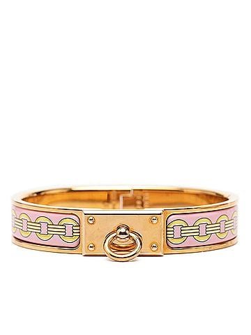 Hermès Hermes Clic Anneau Bracelet, Gold, Pink, Yellow Plated, Women's. (view 1)
