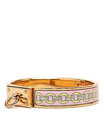Hermès Hermes Clic Anneau Bracelet, Gold, Pink, Yellow Plated, Women's. (view 2)