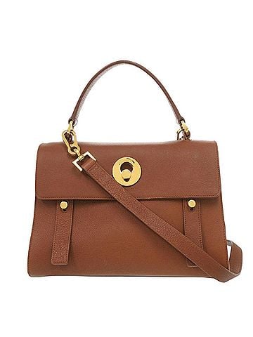 Yves Saint Laurent Yves Saint Laurent Saint Laurent Paris Muse Two 313499 Leather Canvas Brown 2-way Handbag Shoulder Bag 0607SAINT LAURENT PARIS (view 1)