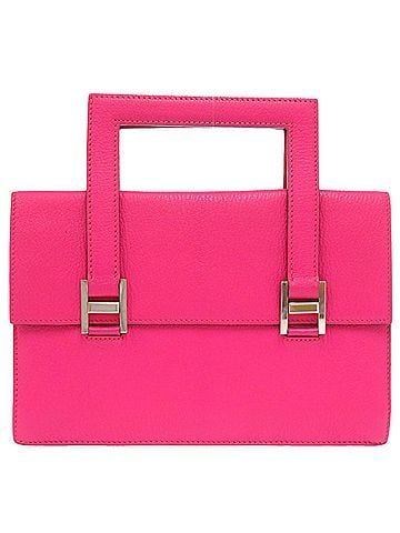 Hermès Hermes 365 Chevre Rose Shocking Silver Hardware ?K Stamp Handbag 1017 HERMES (view 1)