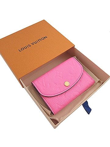 Louis Vuitton Louis Vuitton M82485 Monogram Empreinte Portemonnaie Rosalie Pink IC Chip Compact Wallet 0473LOUIS VUITTON (view 2)