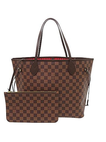 Louis Vuitton Louis Vuitton Neverfull MM Handbag with Pouch, Damier Cerise, N41358, Tote Bag, LV 0699 LOUIS VUITTON (view 1)