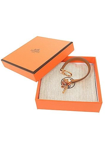 Hermès Hermes Croisière Veau Swift Nata Rose Gold Hardware K Stamp (Made in 2025) Bracelet Accessory 0331 HERMES (view 2)