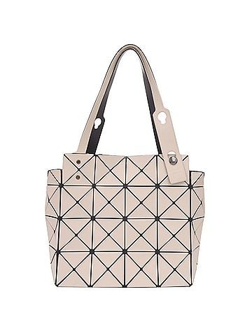 Issey Miyake Issey Miyake BAOBAO CARAT BB33AG611 Polyester White Beige Tote Bag 0600ISSEY MIYAKE (view 1)