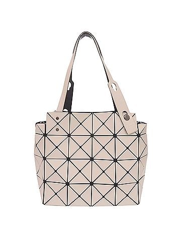 Issey Miyake Issey Miyake BAOBAO CARAT BB33AG611 Polyester White Beige Tote Bag 0600ISSEY MIYAKE (view 2)