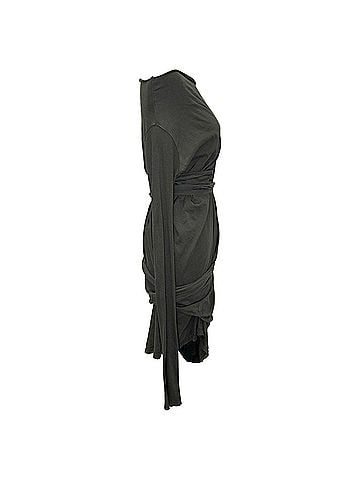 Rick Owens Rick Owens Lilies Mid-Length Dress in Green Viscose (view 2)