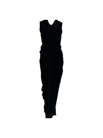 Rick Owens Rick Owens Velvet Limo Dress in Black Viscose (view 1)