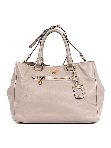 Prada Front Zip Pocket Crossbody Tote  (view 1)