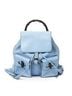 Gucci Blue Bamboo Tassel Drawstring Backpack  One size - photo 1