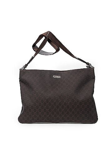 Gucci Large Denim Flat Messenger  (view 1)