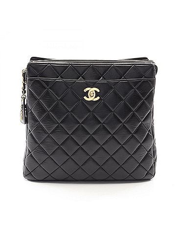 Chanel Chanel Matelassé Backpack/Handbag, Lambskin Leather, Women's, Black (view 1)