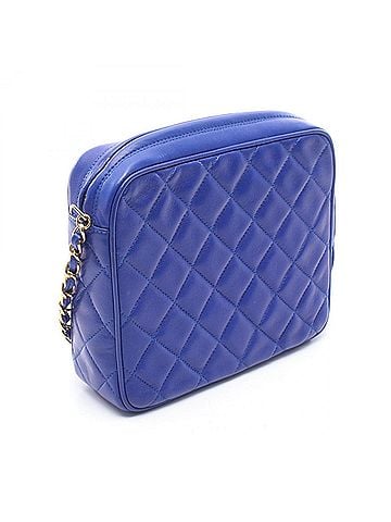 Chanel Chanel Matelassé Tassel Shoulder Bag/Handbag, Lambskin Leather, Women's, Blue (view 2)