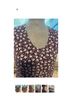 Ann Taylor LOFT 100% Polyester 100% Rayon Floral Multi Color Short Sleeve Blouse Size L - photo 6