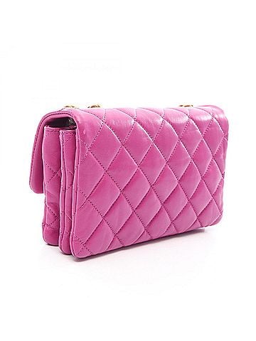 Chanel Chanel Matelassé Shoulder Bag/Handbag, Lambskin Leather, Women's, Purple (view 2)