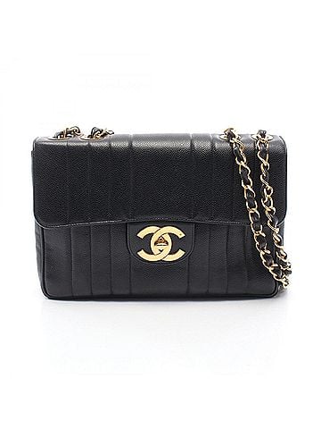 Chanel Chanel Mademoiselle Shoulder Bag/Handbag, Caviar Leather (Grained Calfskin), Women's, Black (view 1)