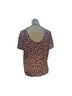 Ann Taylor LOFT 100% Polyester 100% Rayon Floral Multi Color Short Sleeve Blouse Size L - photo 2