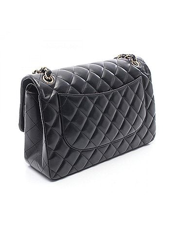 Chanel Chanel CHANEL Large Matelassé 30 Classic Double Flap Shoulder Bag Handbag Lambskin Leather Women's Black A58600 (view 2)
