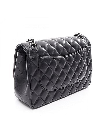 Chanel Chanel CHANEL Large Matelassé 30 Classic Double Flap Shoulder Bag Handbag Lambskin Leather Women's Black A58600 (view 2)